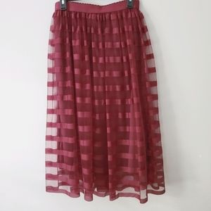 MetroWear burgundy skirt